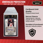 Cardboard Gold BGS Graded Card Sleeves 91.5x129.5mm - Crystal Clear 2mil OPP Slab Sleeves for Beckett Slabs - Perfect Fit Resealable Protection for