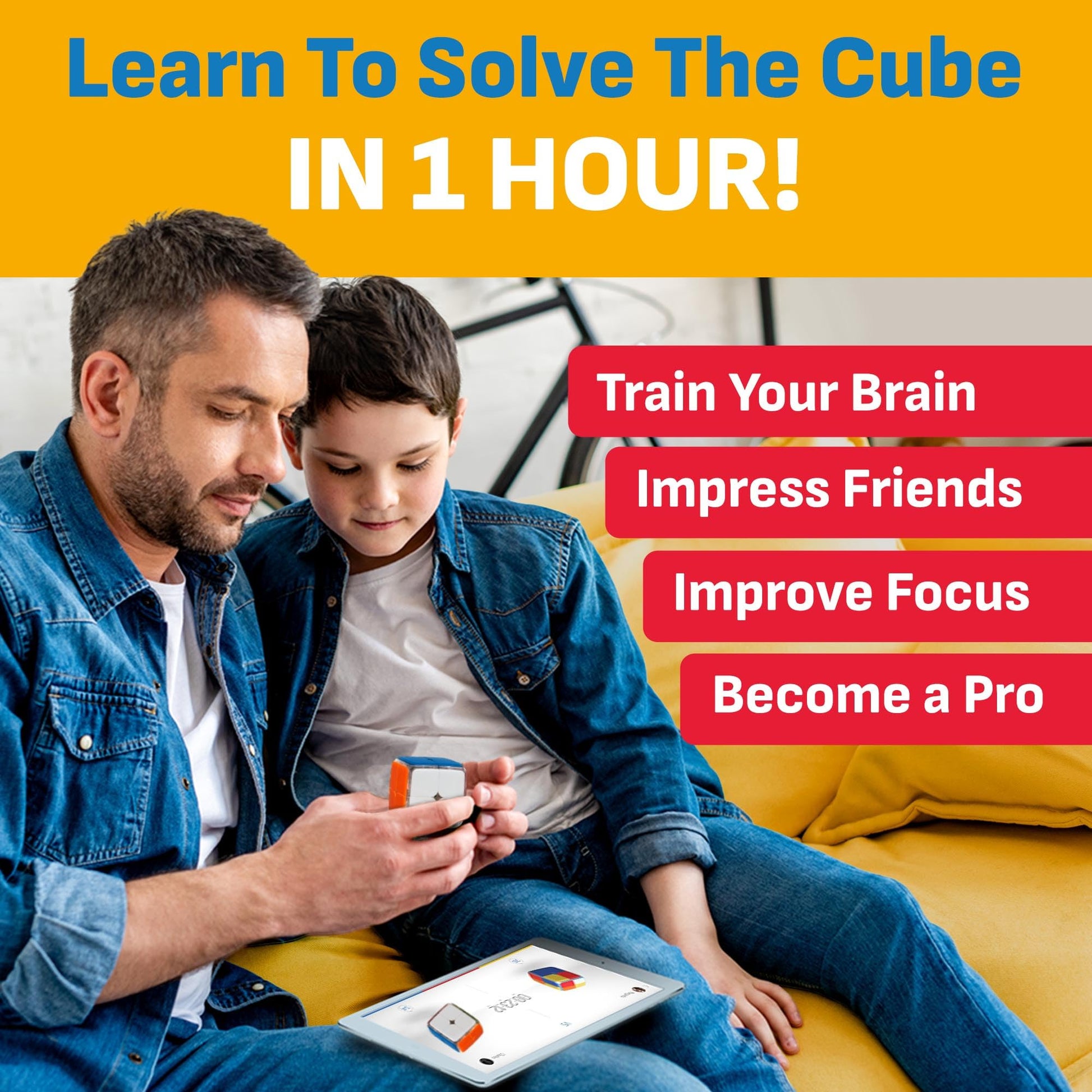 GoCube 2x2 Connected Electronic Bluetooth Cube. App-Enabled STEM Smart Cube