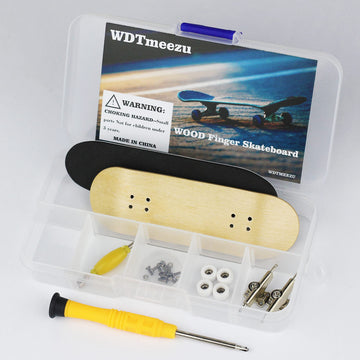 WDTMEEZU Wood Finger Skateboard Professional Fingerboards Wheels with Bearings Mini Fingerboard