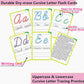 English Letters Cursive Flashcards, Uppercase&Lowercase Cursive Letter Tracing Practice, Montessori Cursive Handwriting Alphabet Flashcard,