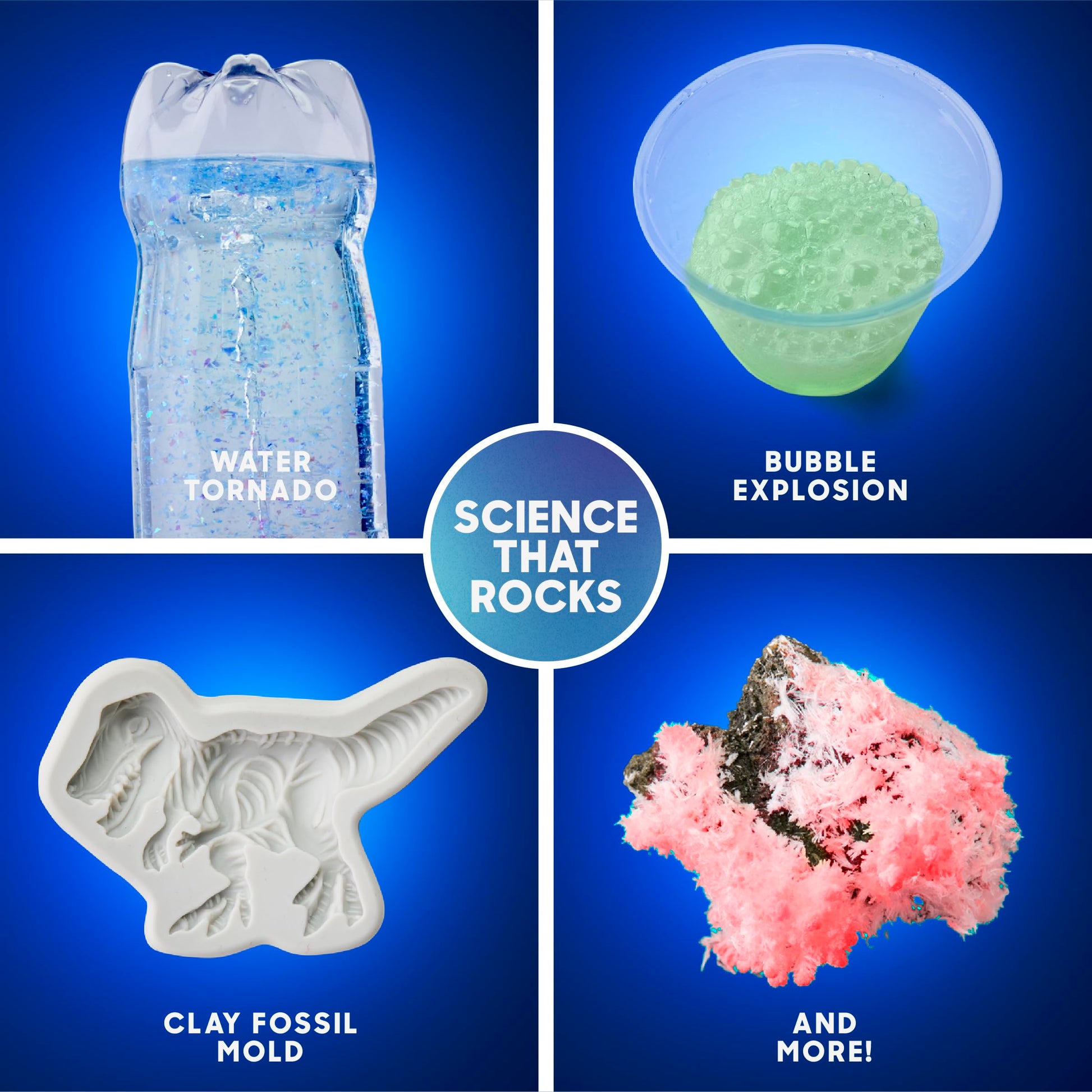 Discovery Planet Earth Science Kit for Kids| 27 Science Experiments| Erupting Volcano, Slime Lava, Geodes, Grow Crystals, Dino Fossil| STEM Geology