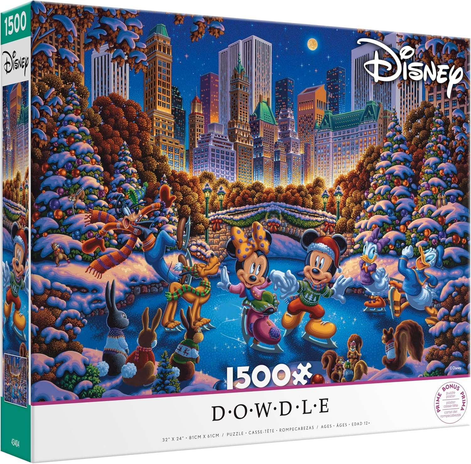 Ceaco - Disney Dowdle Mickey and Friends - 1500 Piece Puzzle for Adults