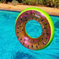 CocoNut Float Juicy Watermelon Glitter Pool Float, Inflatable Ring Float