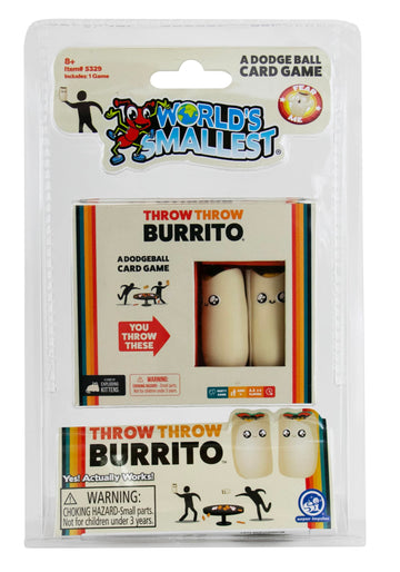 World's Smallest Throw Throw Burrito A Dodgeball Card Game in Miniature Size | Family Card Games for Adults, Teens & Kids | Travel Game | for Ages 8