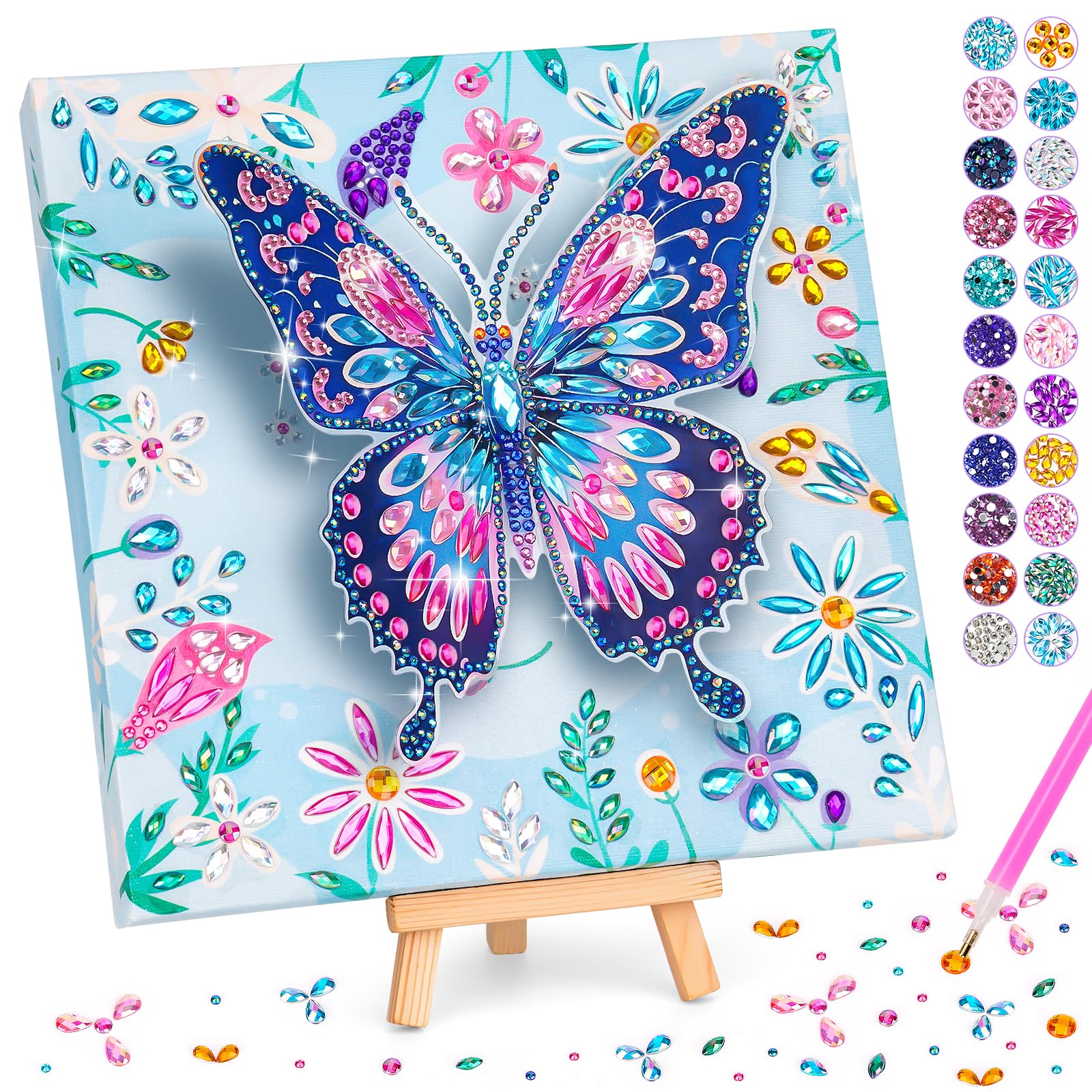 Arts and Crafts for Kids Age 8-12, Diamond Art Kit for Kids, Gifts for 6 7 8 9 10 Year Old Girls, Birthday Presents Toys for Girl Teen, Fun Activities
