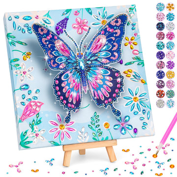 Arts and Crafts for Kids Age 8-12, Diamond Art Kit for Kids, Gifts for 6 7 8 9 10 Year Old Girls, Birthday Presents Toys for Girl Teen, Fun Activities