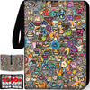 1008 Card Binder 9 Pocket, 3-Ring Trading Card Binder with 56 Page Removable Sleeves, High Storage Waterproof Trading Card Holder Collection Card