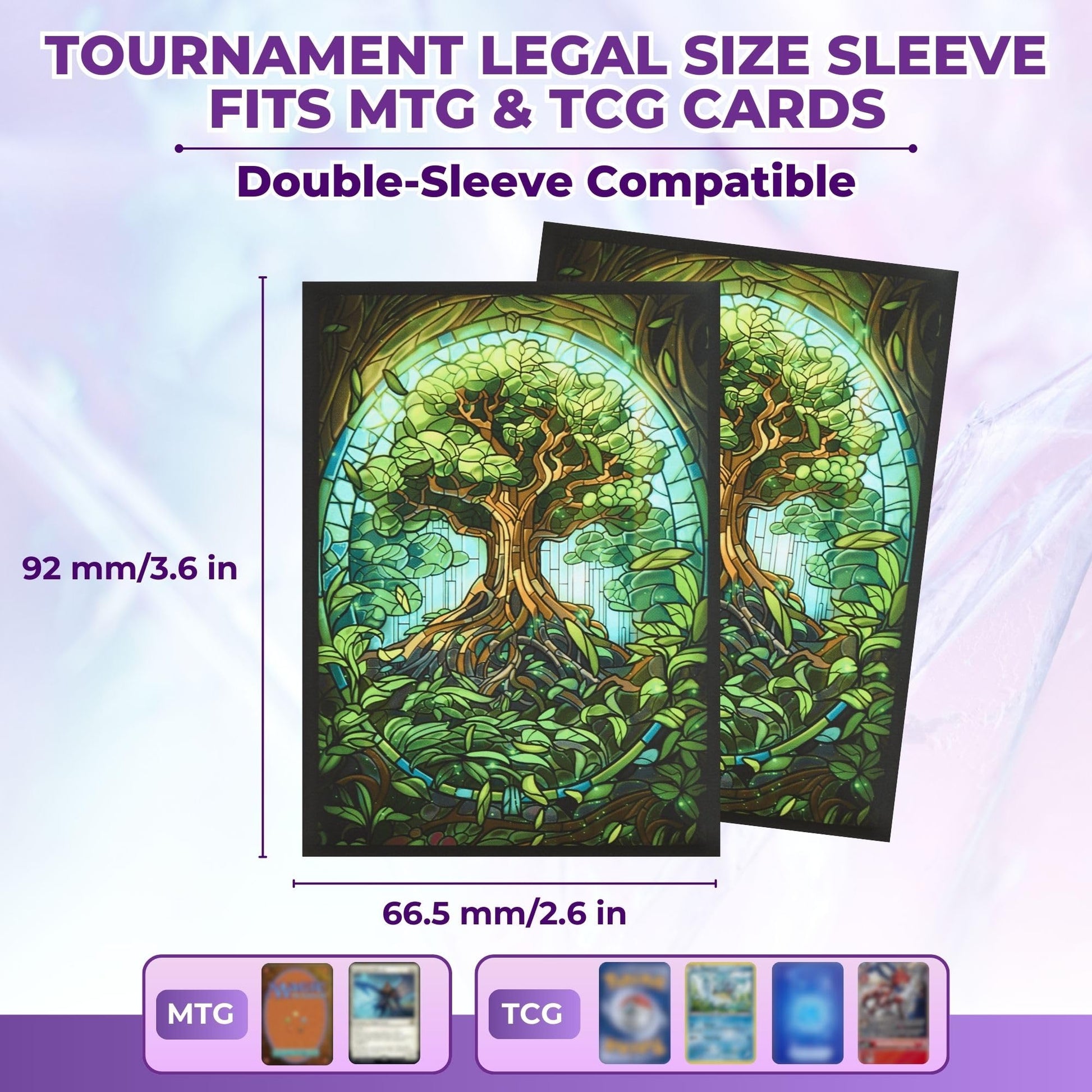 Arcane Fortress MTG Card Sleeves - 100 Count | Ultra-Durable Matte Art Card Sleeves for Intense Shuffling | Premium Fit for Magic: The Gathering Cards