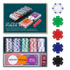 Homwom Poker Chip Travel Set, 100PCS 5 Color Professional Poker Chips in Cardboard Gift Box, 11.5 Gram Clay Composite Casino Poker Chips for Casino