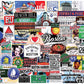White Mountain 1000 Piece Jigsaw Puzzle State Collage, I Love Boston