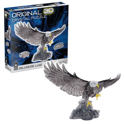 Eagle Crystal 3D Puzzle Deluxe, 62-Pc Brain Teaser, Ages 12+