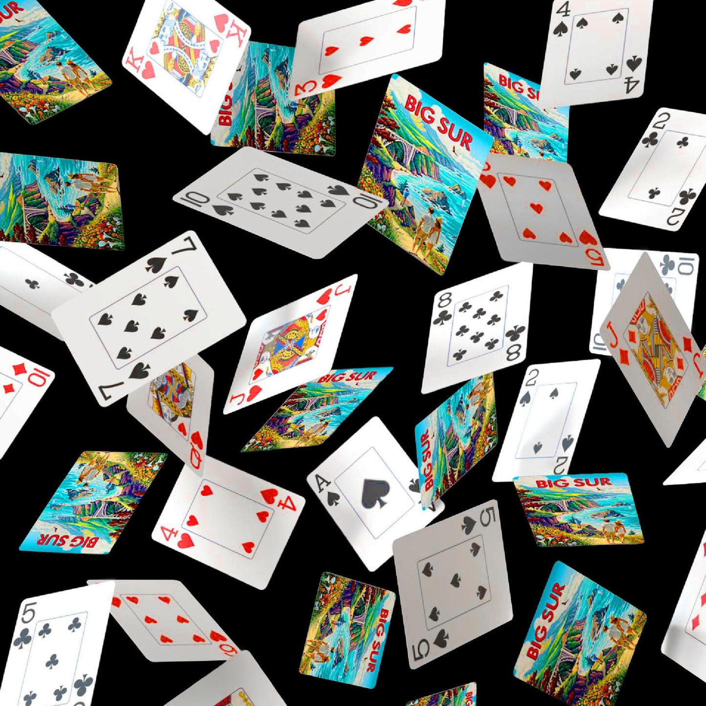 Boardwalk Puzzles Premium Featherlight Unique Playing Cards, Fun Themed Deck for Home and Travel | Big Sur