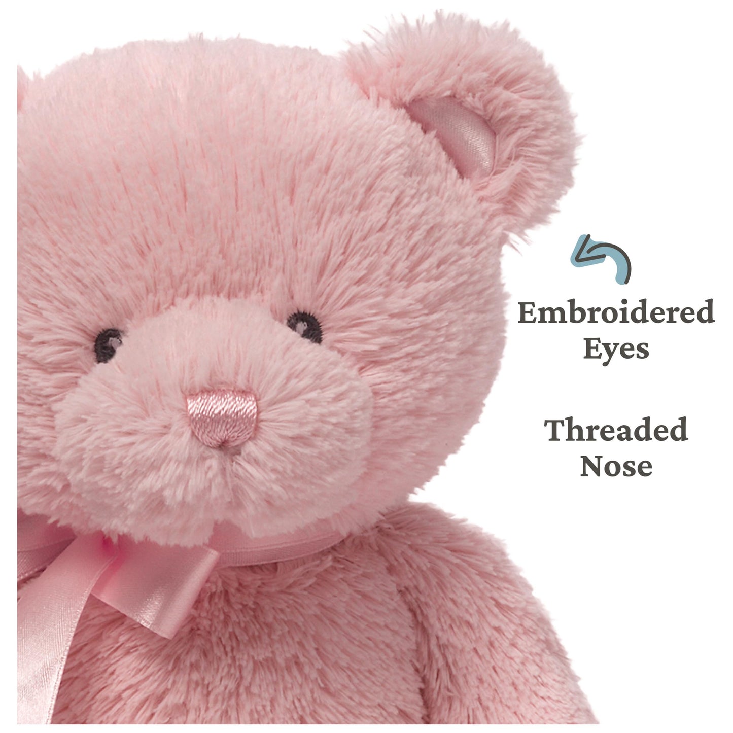 GUND My First Teddy Bear 10-Inch Pink Stuffed Animal for Ages 0+