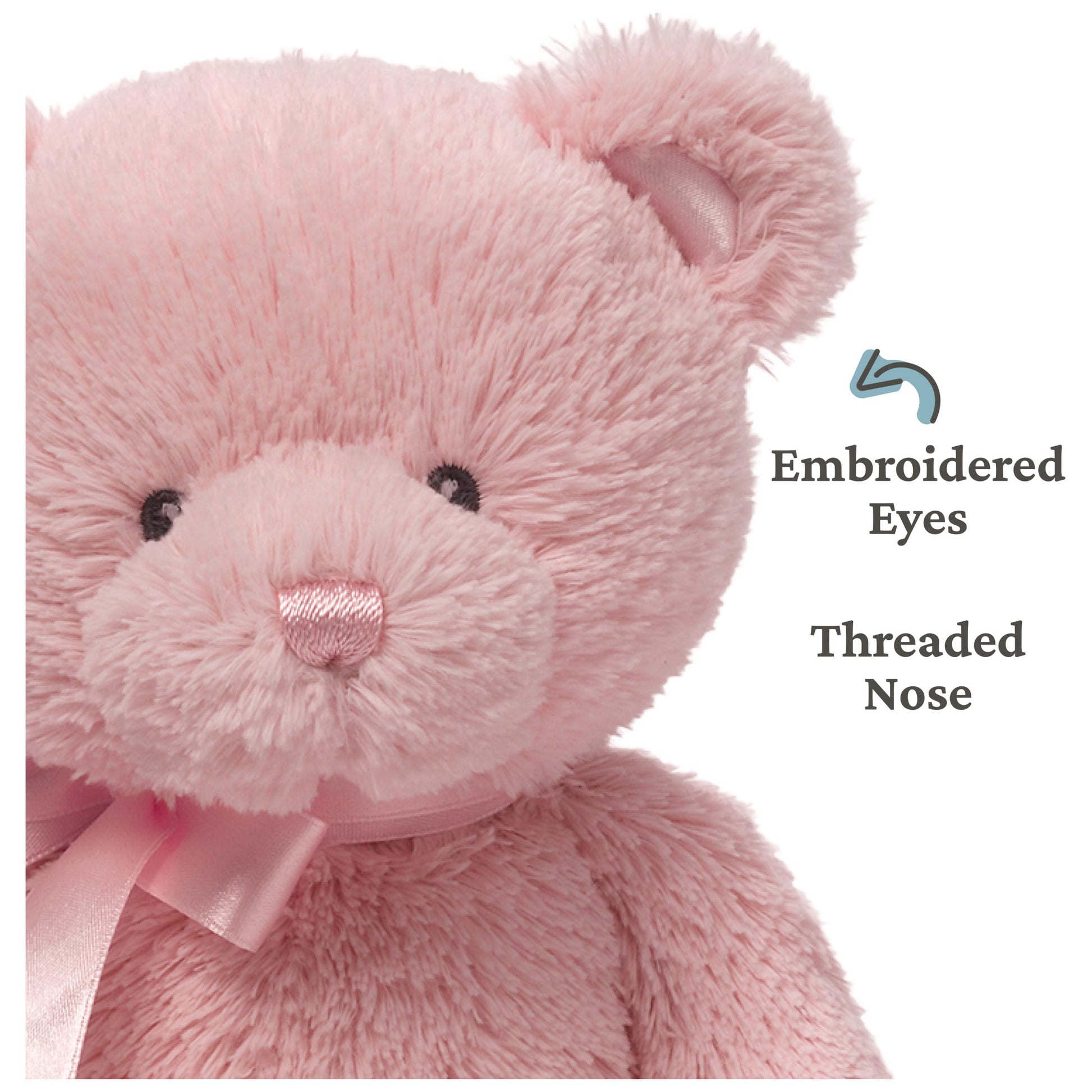 GUND My First Teddy Bear 10-Inch Pink Stuffed Animal for Ages 0+