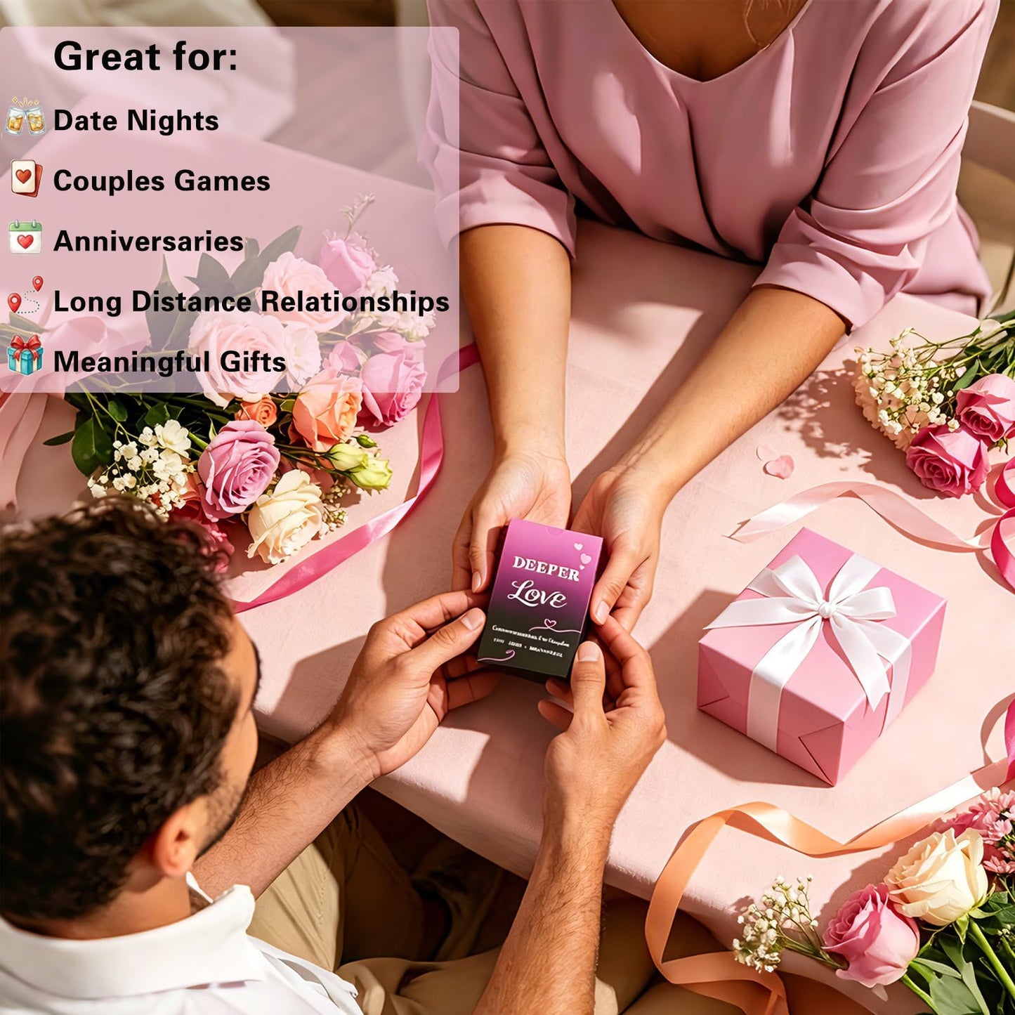 StoryGrow Couples Conversation Cards - 54 Questions to Deepen Connection