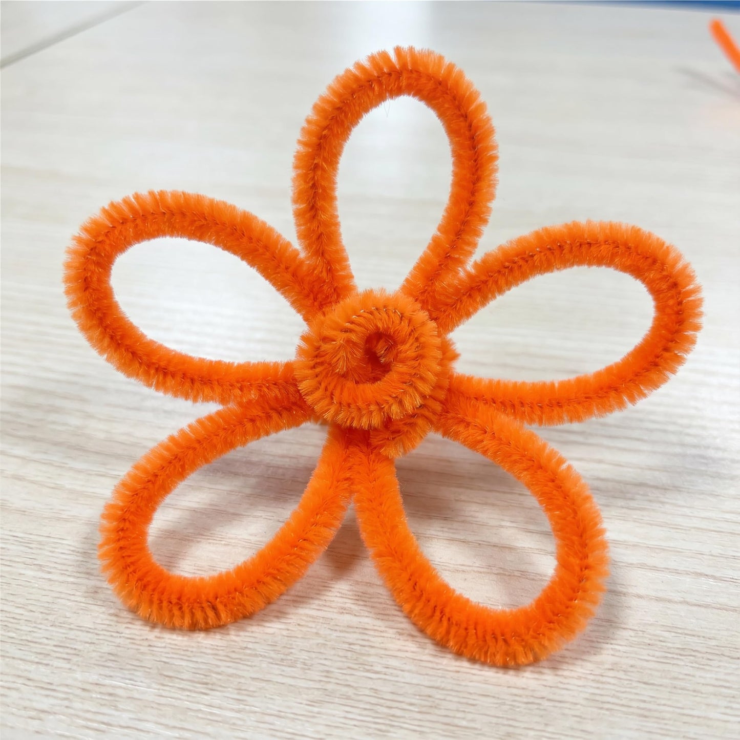 Orange Pipe Cleaners (100 Pack) Chenille Stems for DIY Art Decorations Creative Craft (6 mm x 12 Inch)