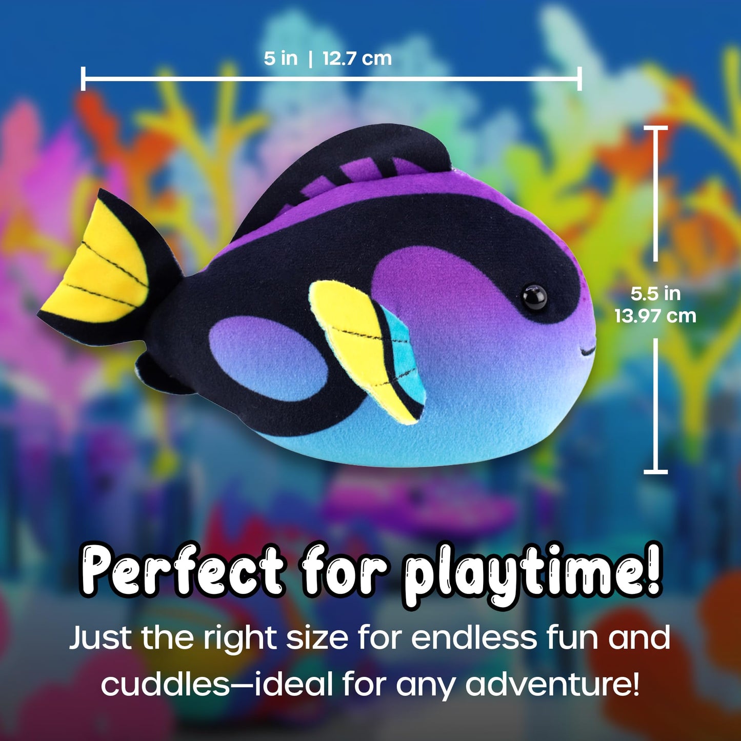 ZhuZhu Aquarium Submarine + Motorized Fish Toy (Blue Tang)