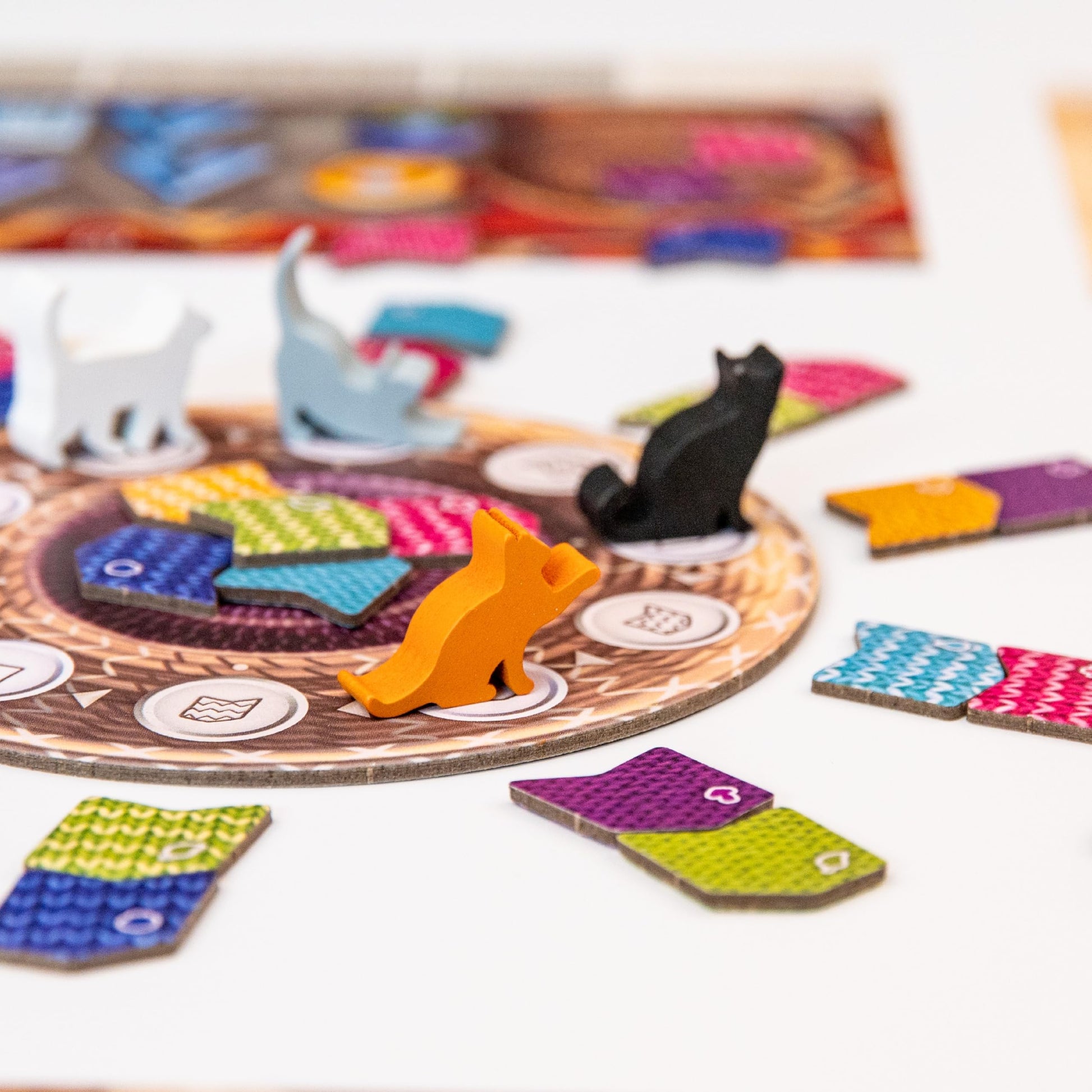 AEG & FlatOut Games | Knitting Circle - Follow-Up to the Award-Winning Puzzly Game Calico | Cats, Yarn, and Cozy Knits | Ages 10+ | 1-4 Players