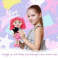 June Garden 15" Playmate Buddies - Plush Doll Mia with Her Stuffed Animal Companion Flamingo Rosie for Kids 1 Year and Up