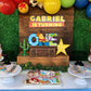 Cartoon Story One Letter Sign Wooden Table Centerpiece, Toy Inspired Themed Cowboy 1st Birthday Party Decoration, Toy Theme Party Supplies Baby Shower