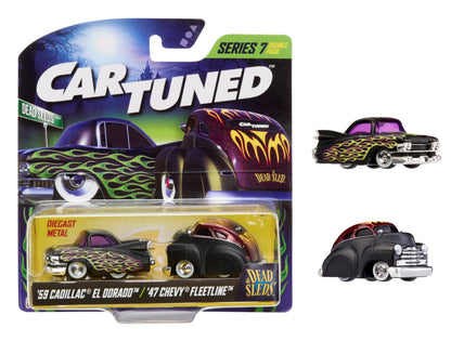 CarTuned 2-Pack Series 7- Dead Sleds, 1959 Cadillac El Dorado, 1947 Chevy Fleetline