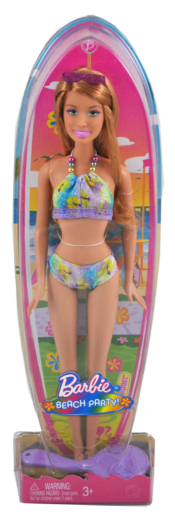 Barbie Year 2008 Beach Party Series 11 Inch Doll - SUMMER with Purple Sunglasses and Hairbrush (N4903)