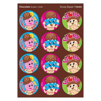 Trend Scoop Squad/Chocolate Stinky Stickers, Classroom Incentives, 48 Count