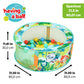 Bright Starts Rowdy Rainforest Stow & Go Baby Ball Pit with 20 Balls & 3 Ball Drops, Foldable Ball Pit for Babies & Toddlers 6+ Months, Includes Carry
