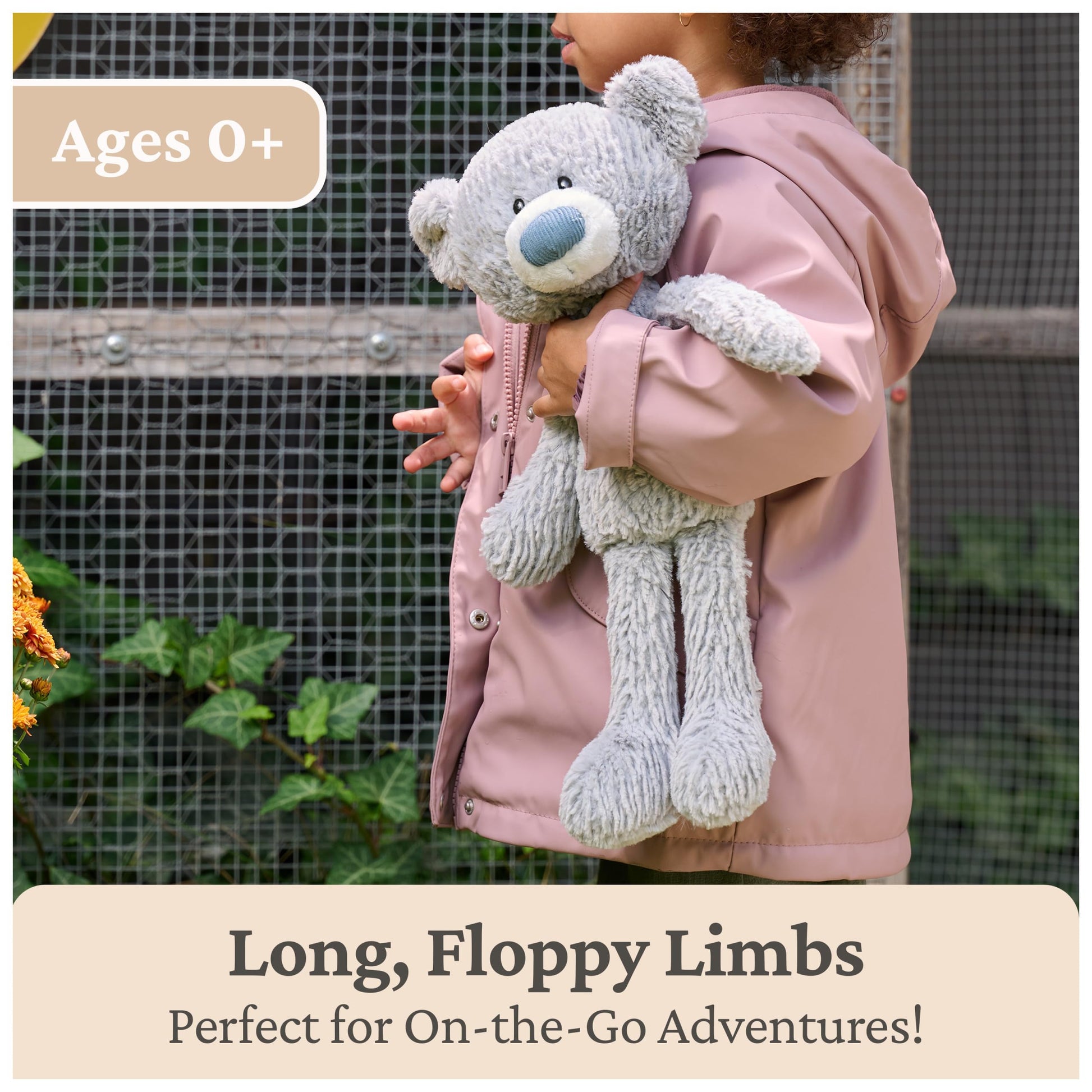 GUND Toothpick Wavy 15-Inch Teddy Bear Plush Toy, Ages 1+