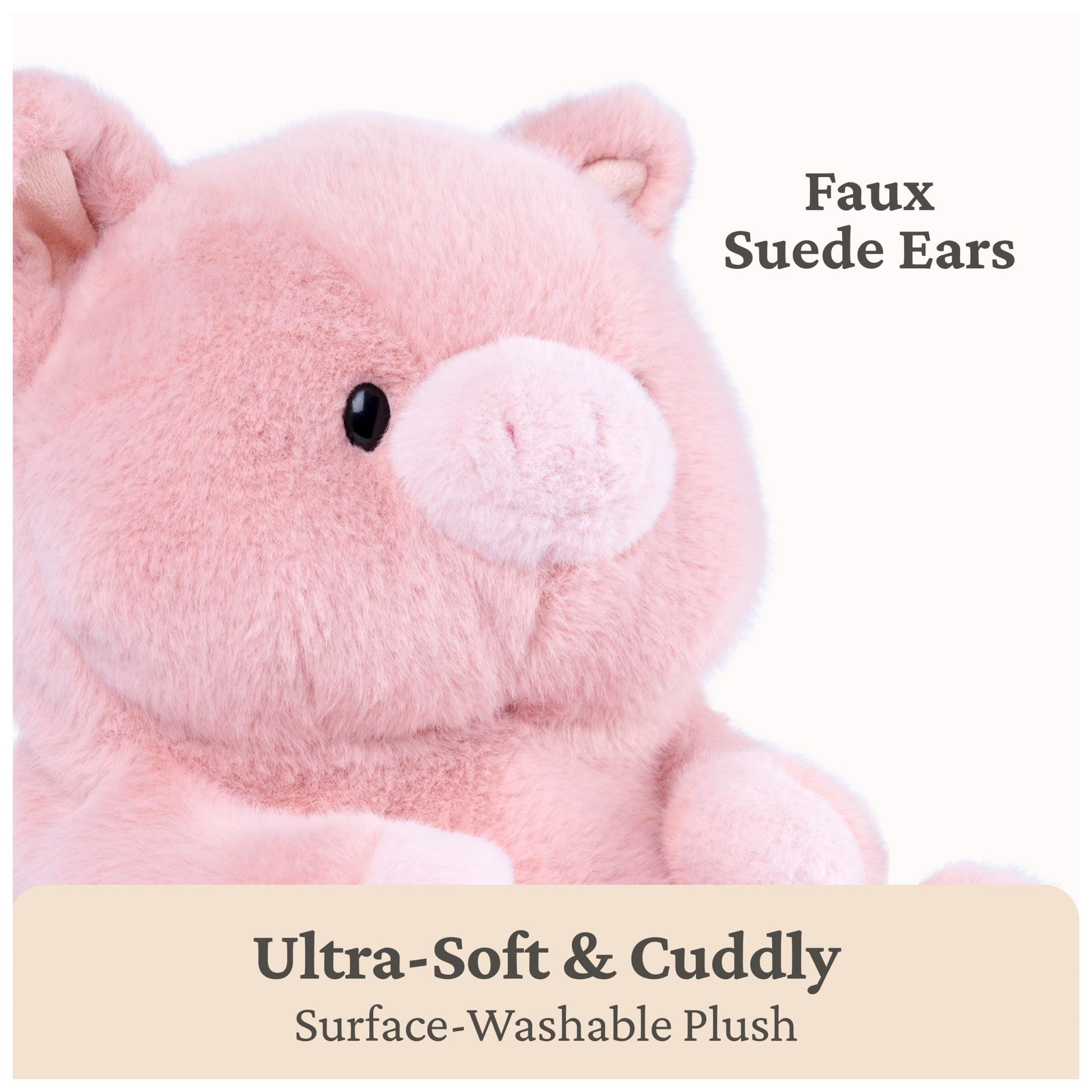 GUND Plumpkins Pig 8-Inch Premium Weighted Bottom Stuffed Animal Plush Toy