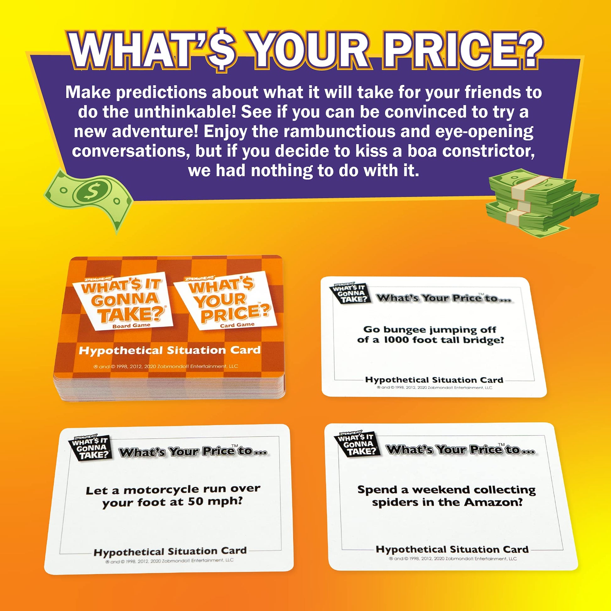 Zobmondo!! What's Your Price Card Game