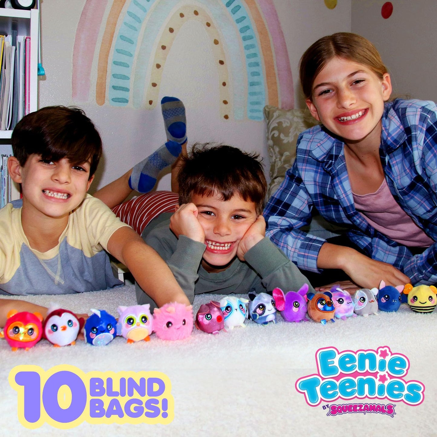 Squeezamals Eenie Teenies 10pks with an Eenie Teenie Character in Each! Collect All 24 Characters from Series 2 Mini-Blind Packed Fun! Made, Safe