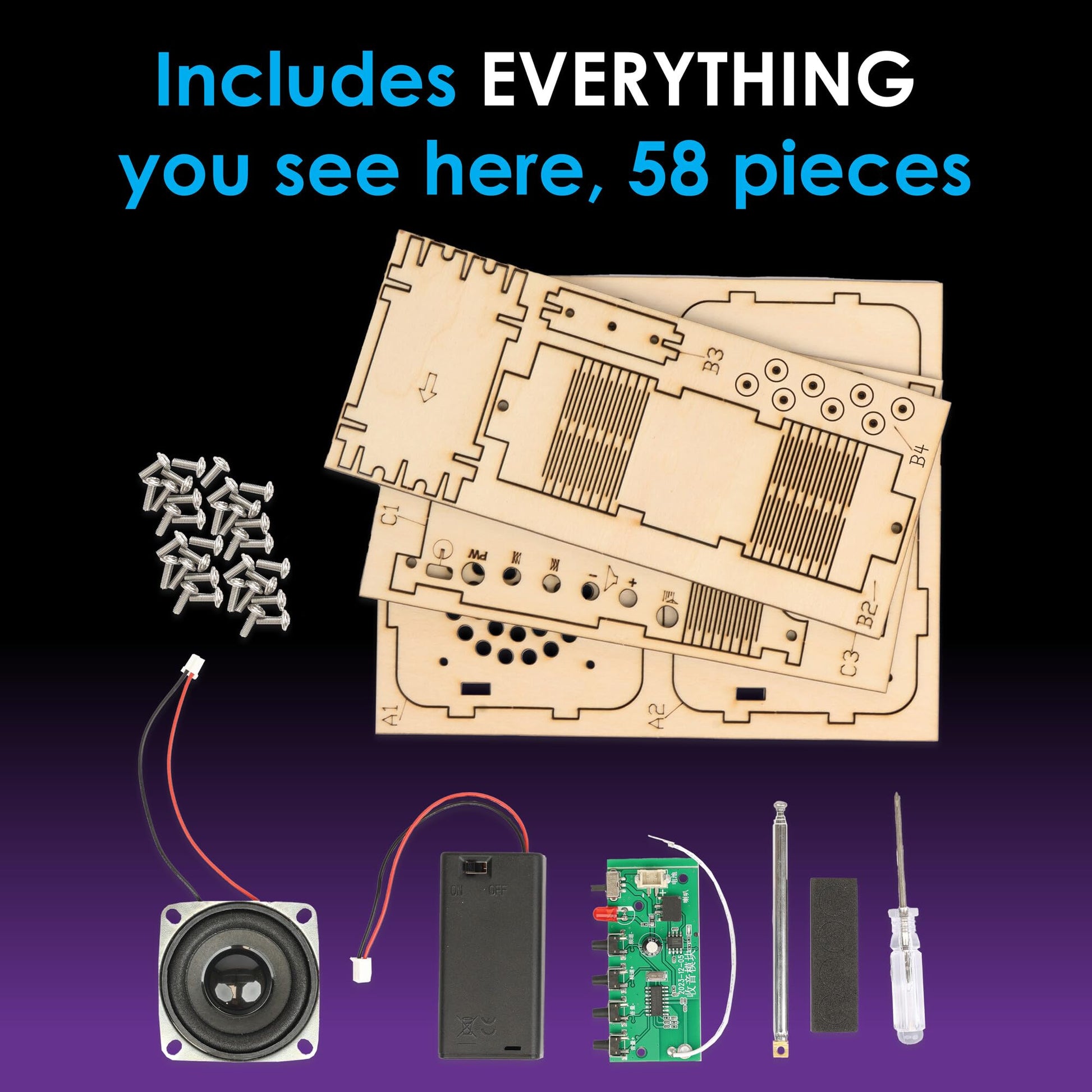MindWare Gearjits FM Radio Building Set Science Kit