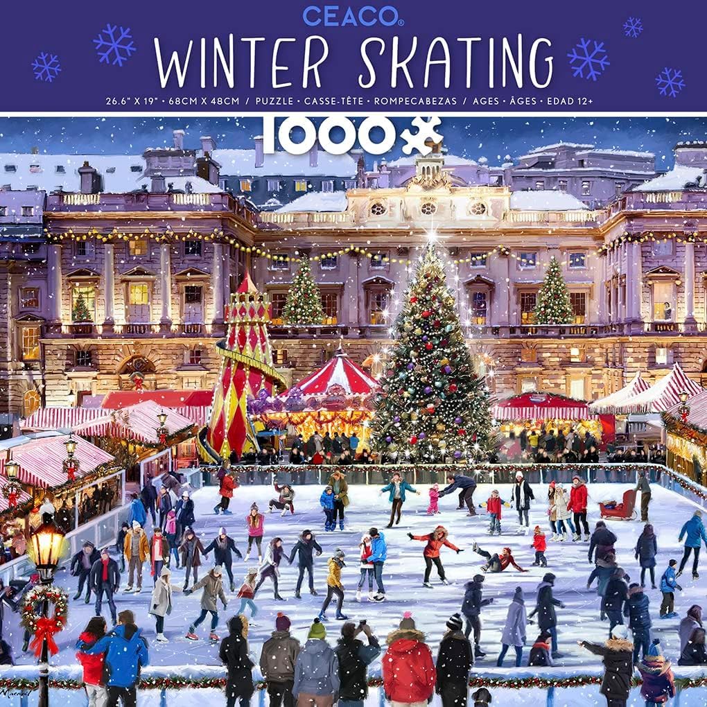 Ceaco - Winter Skating - 1000 Piece Christmas Jigsaw Puzzle