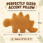 NXCHIZS Dino Nugget Pillow Plush, Funny Chicken Nugget Plushie Birthday Gift, Dino Decorative Throw Pillow for Kids Room Decor, Dinosaur Stuffed
