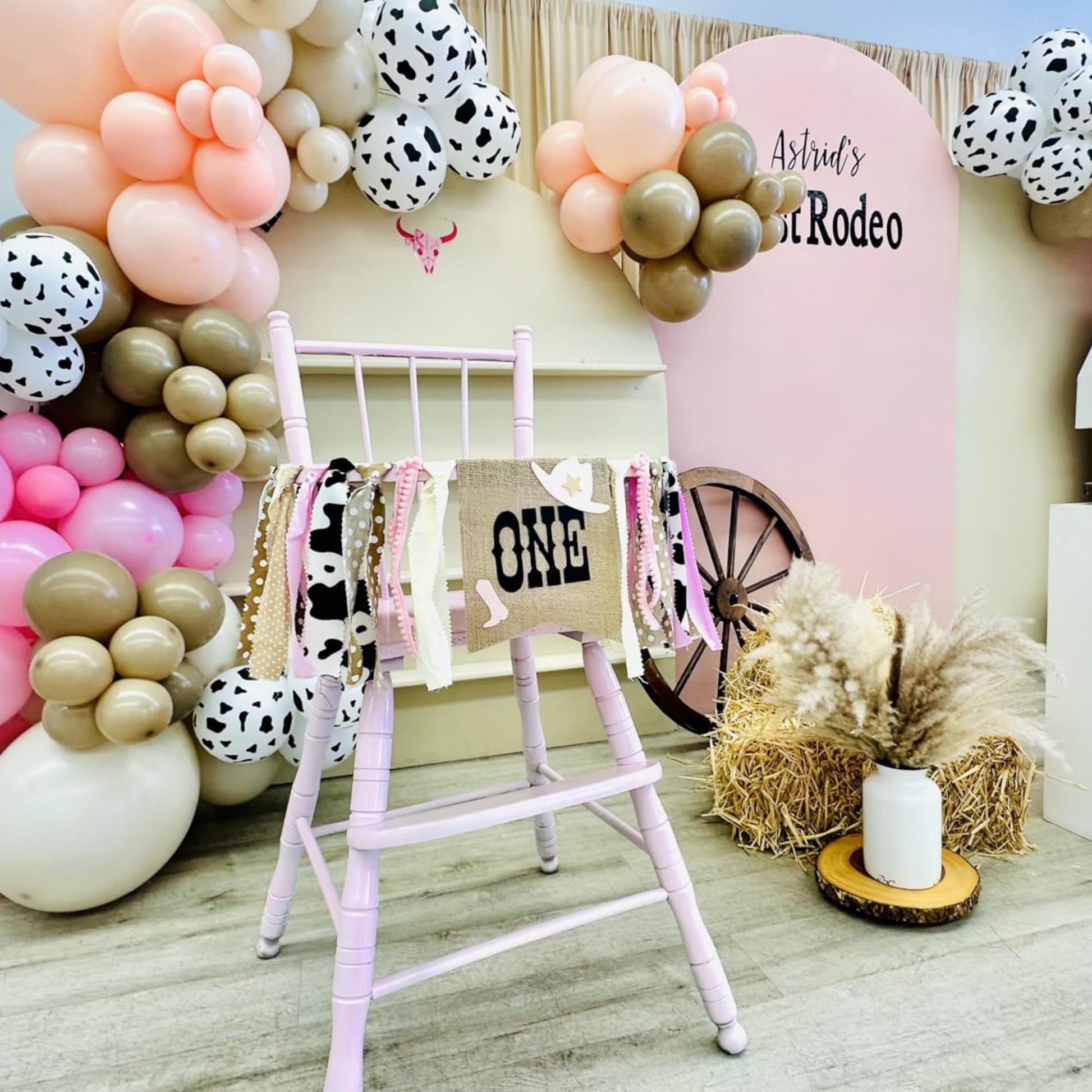 CIEQR Cowgirl Highchair Banner 1st Birthday