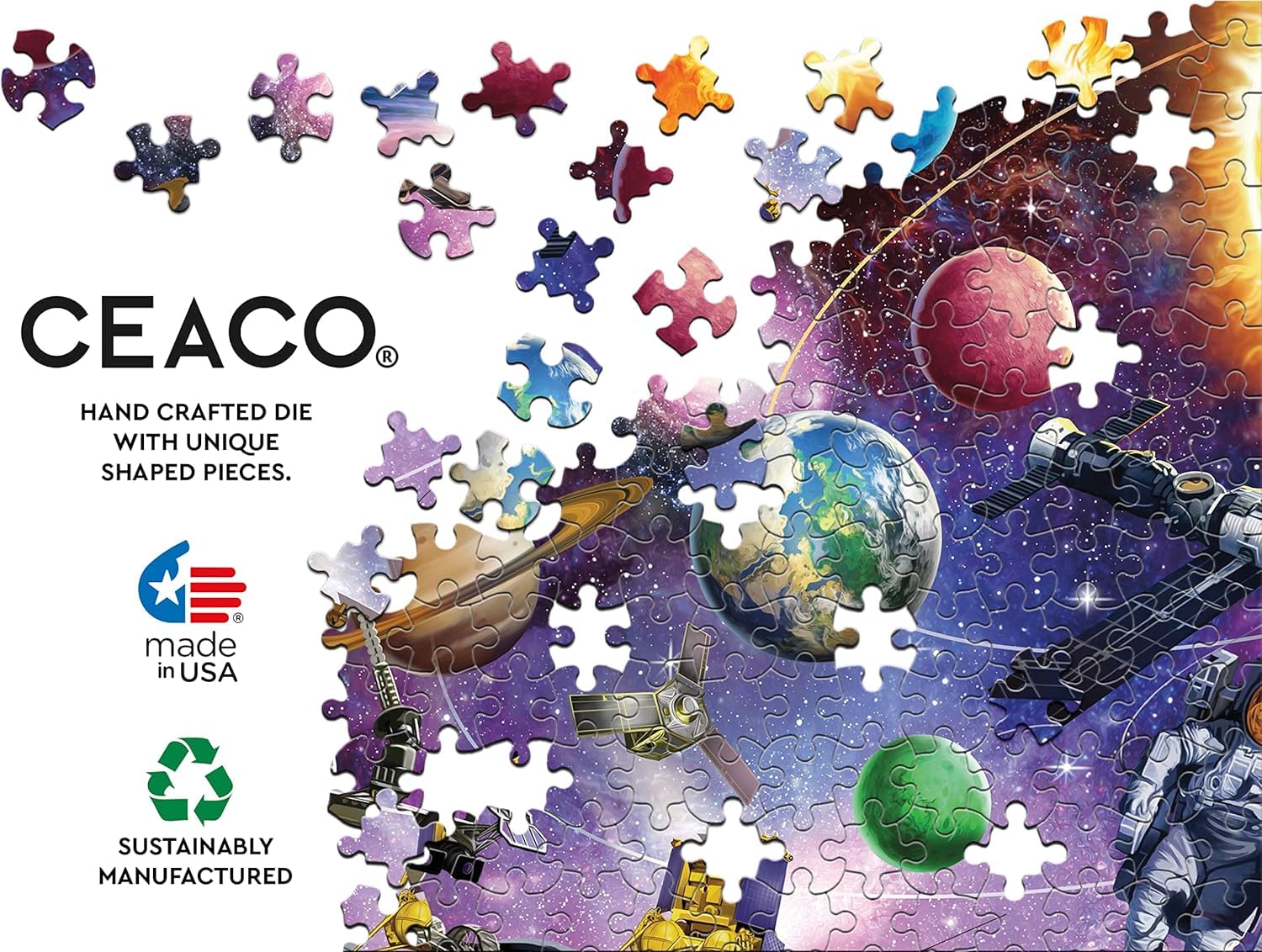 Ceaco - 100 Piece Space Jigsaw Puzzle for Kids Ages 6-8