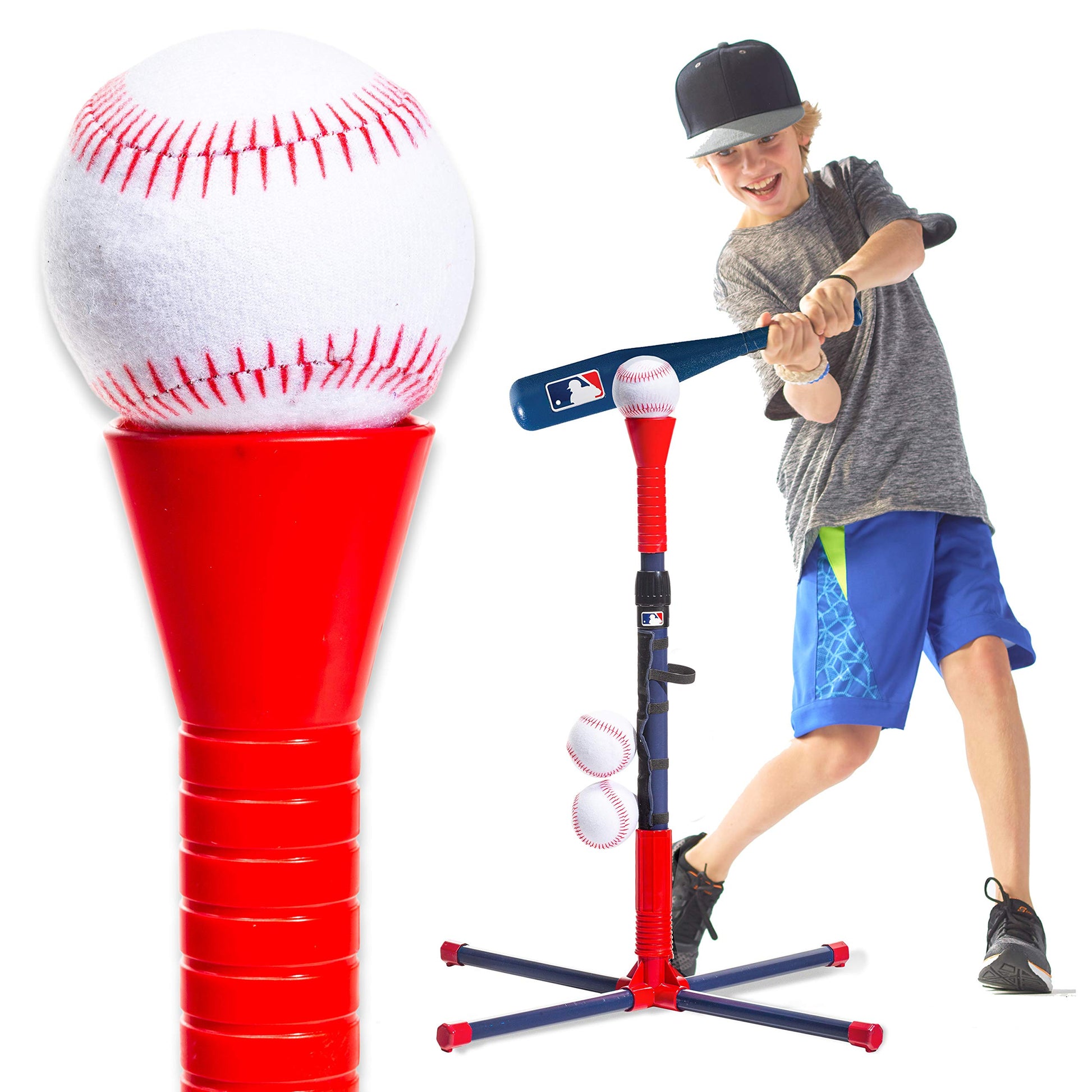 Franklin Sports Self-Stick Baseballs - 2-in-1 Grow-with-Me Batting Tee Replacement Balls
