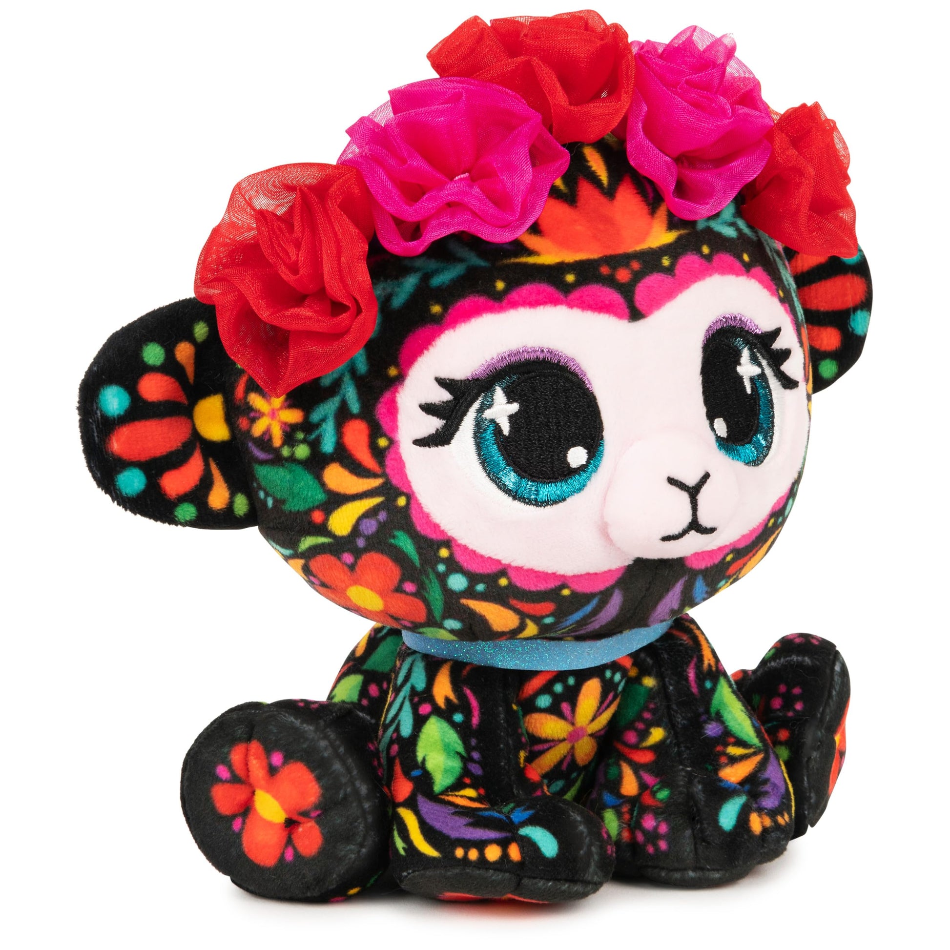 GUND P.Lushes Designer Fashion Pets Sofia Lopez Monkey Premium Stuffed Animal, Black/Multicolor, 6”