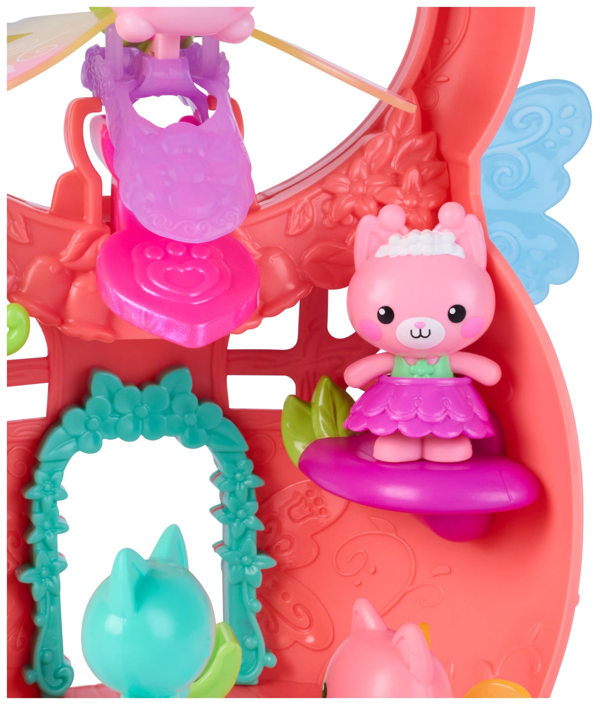 Gabby and the Magic House - Gabby Dollhouse - Fairylandia Magic Fairy Playset with 12 Elements - Collectible Figure Ring - Cartoon Coin for Dollhouse