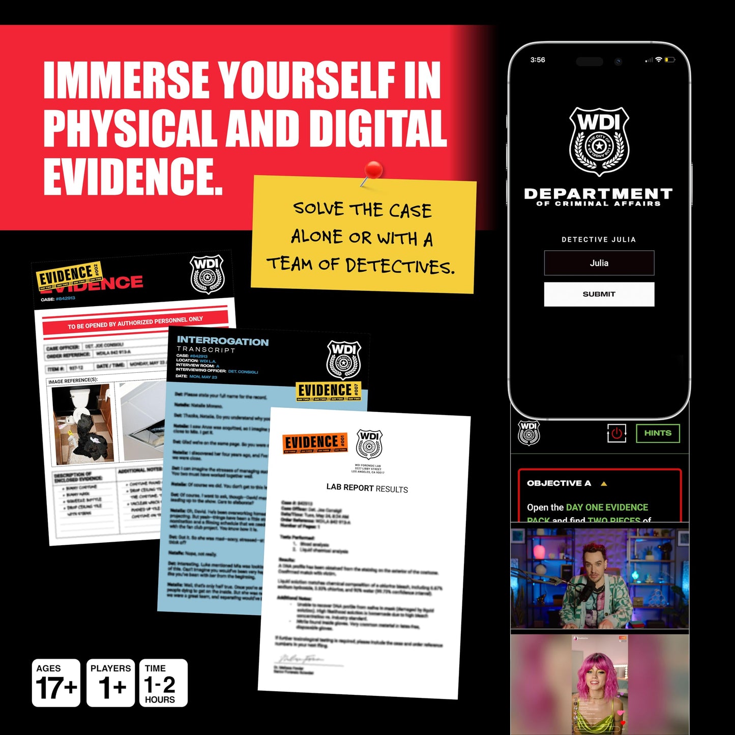 What DO You Meme? Who Killed Mia - A Modern Murder Mystery Game True Crime Solving Games for Adults, Find Out who Killed Influencer Mia Star, for True