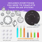 NATIONAL GEOGRAPHIC Kids Window Art Kit - Stained Glass Solar System Arts & Crafts Kit with Glow in The Dark Planets, Use as Window Suncatchers