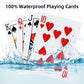 Timenued Playing Cards 4 Pack,Plastic Waterproof Playing Cards Bulk for Adults and Seniors,4 Decks of Poker Cards Professional Set, Standard Poker