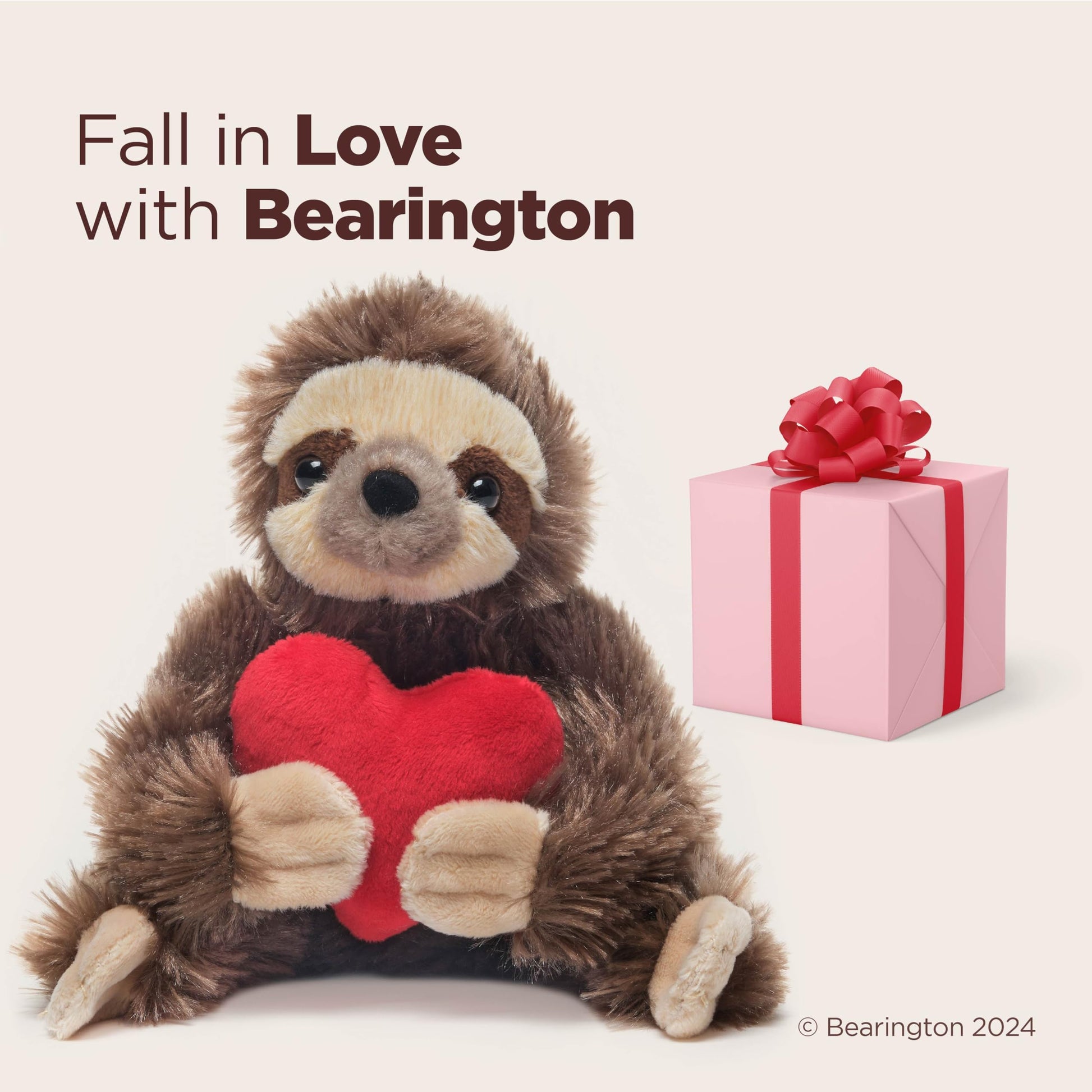 Bearington Sloth Plush Stuffed Animals 6 Inch, Ideal Plushies Gift for Kids & Girlfriends