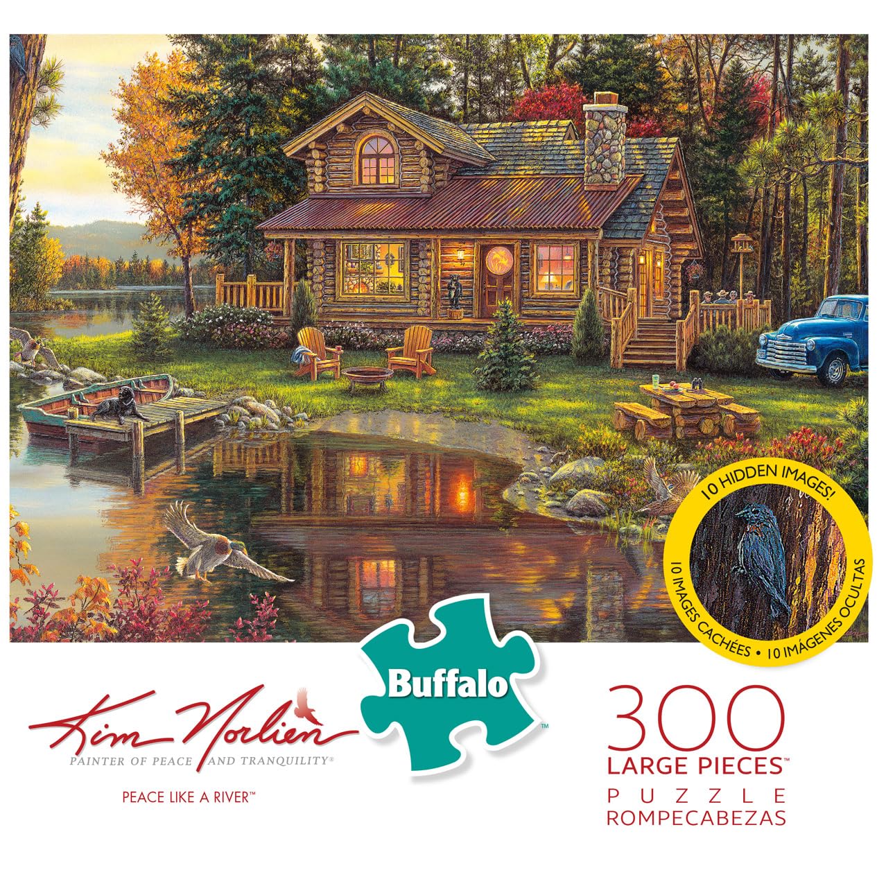 Buffalo Games - Peace Like A River - 300 Large Piece Puzzle for Adults