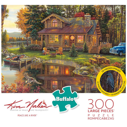 Buffalo Games - Peace Like A River - 300 Large Piece Puzzle for Adults