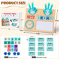 Coziyee Preschool Learning Toys for Kids 3-5 Years Old, Wooden Montessori Toys, Educational Math Manipulatives Number Counting Blocks for Boys Girls