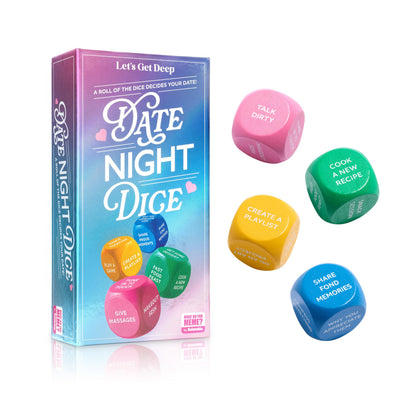 WHAT DO YOU MEME? Let's Get Deep Date Night Dice, Couples Game by Relatable