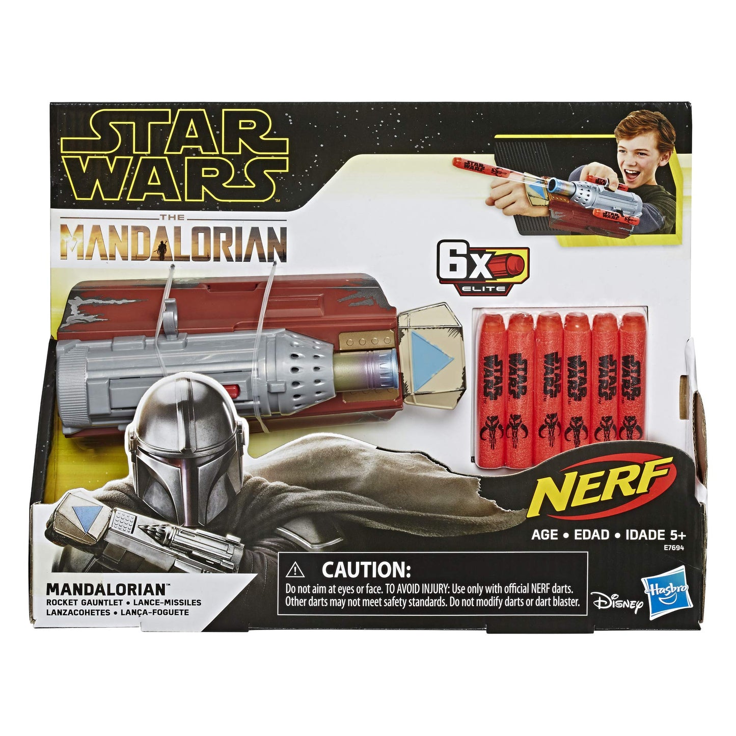 STAR WARS NERF The Mandalorian Rocket Gauntlet, NERF Dart-Launching Toy for Kids Roleplay, Toys for Kids Ages 5 and Up