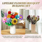 Rasout Flowers Bouquet Building Set - 12 Kinds of Flowers Botanical Collection and Decorative Home for Mother's Day, Birthdays, Gifts Ideal for 6+